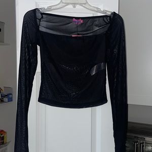 New Edikted Marta Mesh Top